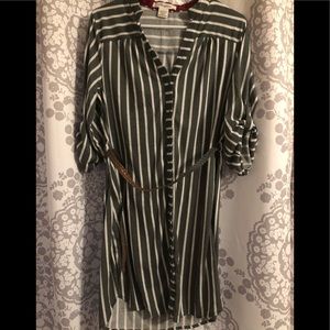 Tshirt dress with belt- never worn